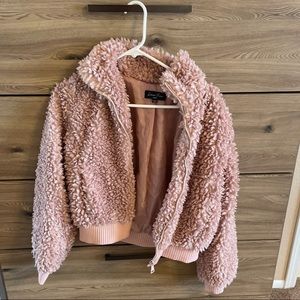 Pink Sherpa jacket
